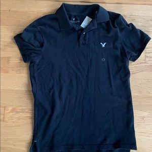 Black American Eagle collared shirt
